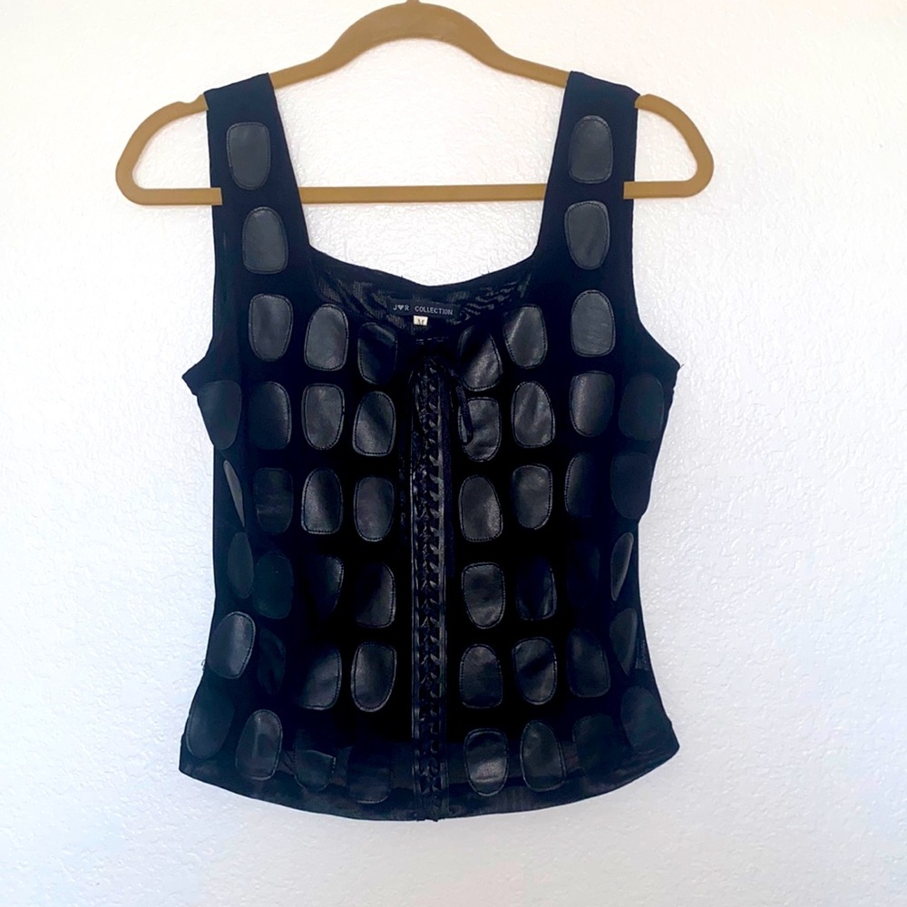 JR COLLECTION Black Sheer Blouse